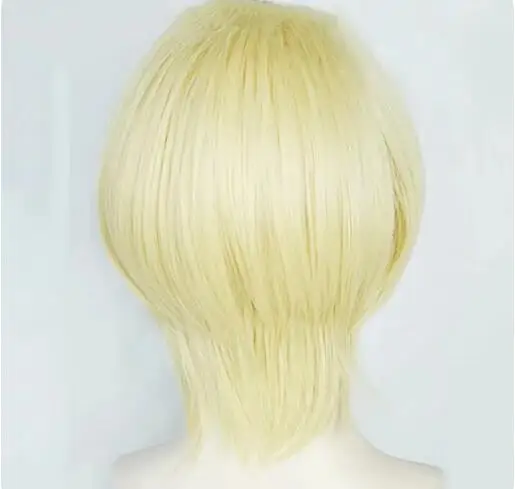 William James Moriart Cosplay Wig Blonde Short Heat Resistant Synthetic Hair