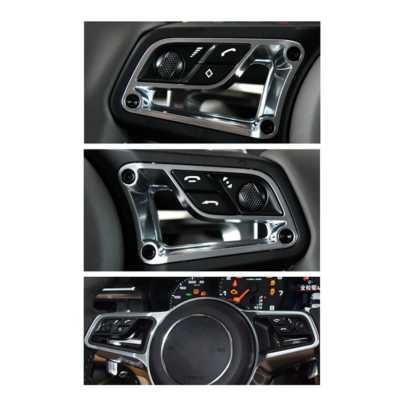 

Firmly Steering Wheel Multi-Function Button Volume Adjustment Phone Switch For Porsche Cayenne 15-16 For Macan 2014-