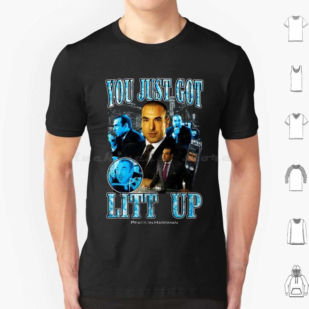 You Just Got Litt Up Suits T Shirt Cotton Men Women DIY Print Suits Suits Tv Show Harvey Specter Louis Litt Lawyer Comedy Suits