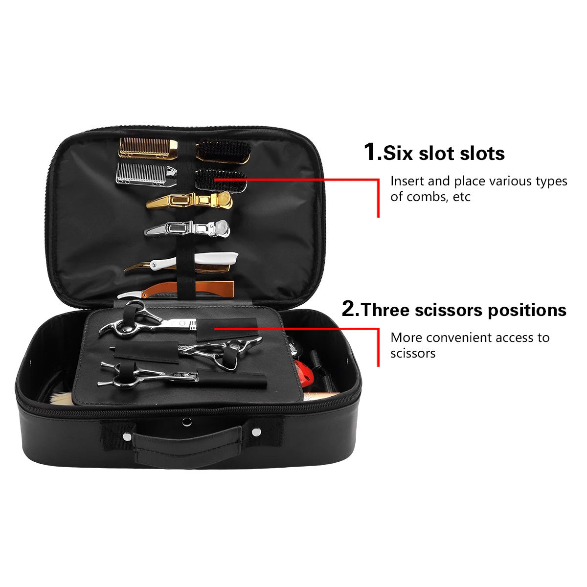 Salon Barber Tool Storage Bag Scissor Bag Beauty Carrying Case Portable Makeup Box Beauty and Hair Products Sorting Bag