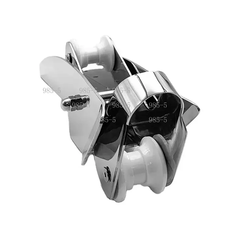 420mm Hinged Self Launching Bow Anchor Roller, Stainless Steel 7.5kg Load Electro Polished Boat Roller