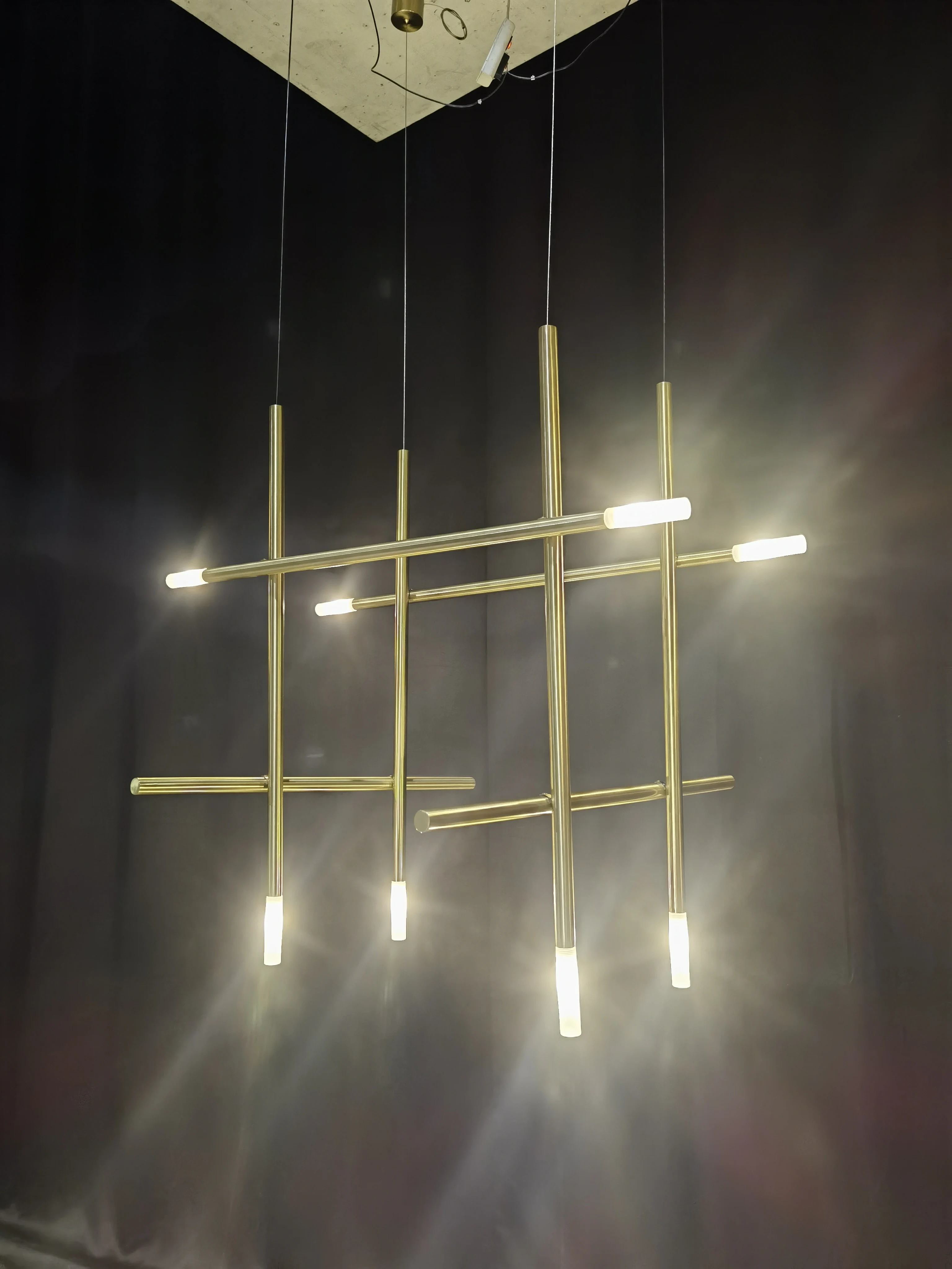 Nordic Stil Moderne Stick Form Gold Moderne Decken Lampe Licht Innen Beleuchtung LED Kreative Kronleuchter
