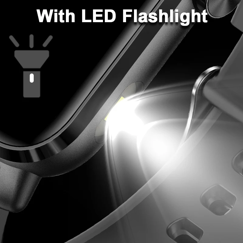 LIGE LED Flashlight 3D Dynamic Dial Smart Watch Waterproof Health Monitor Bluetooth Call Custom Watch Faces SmartWatch Men Women