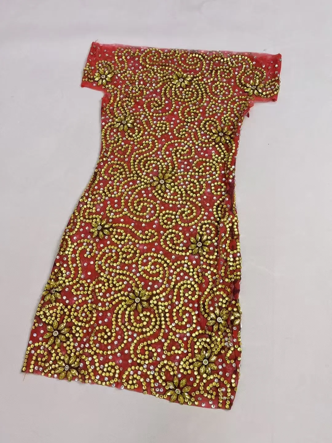 Robe Courte à Fleurs et Strass pour Femme, Design Spécial de Rotterdam, Costume de Cocktail, Tenue de Soirée, Séance Photo