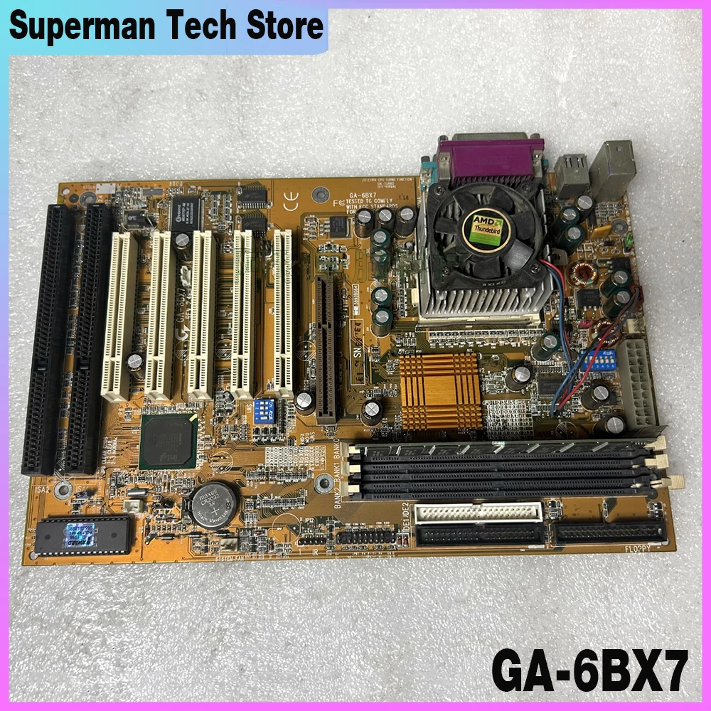 

GA-6BX7 370 pin with 2 ISA slots, 5 PCI slots, 815 large motherboard