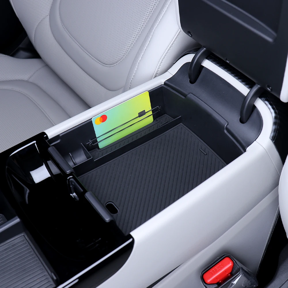 لشركة هيونداي توكسون 2025 2026 مسند الذراع تحت صندوق تخزين حامل مُنظِم صينية سيارة بطاقة مركزية عملة تستيفها الملحقات