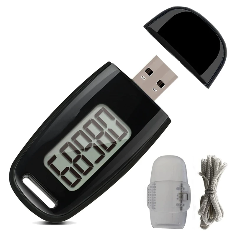 Simple Step Counter,Walking 3D Pedometer With Rechargeable Battery,Accurate Fitness Tracker,Digital Pedometer