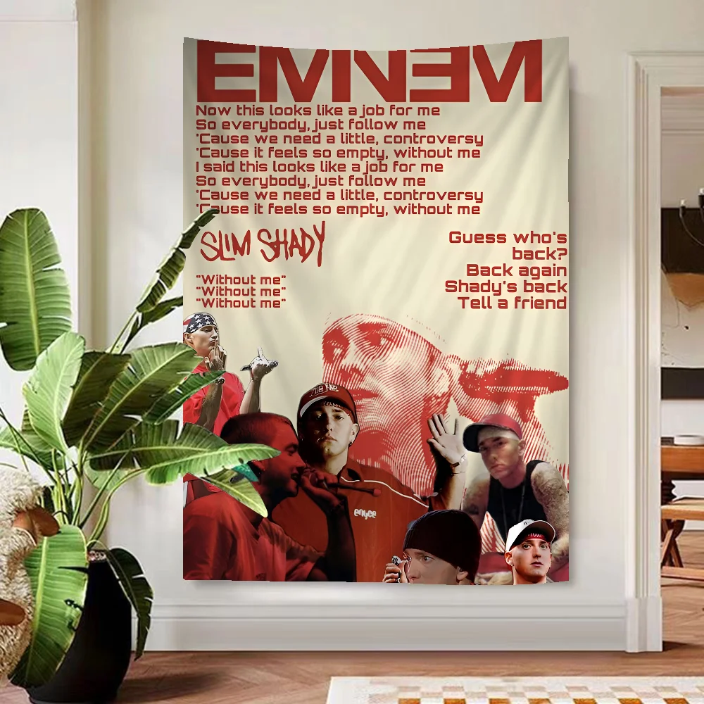 Rapper E-eminem selbst klebende Kunst Poster Dekor acion Malerei Wand kunst weiß Kraft papier Wohnkultur