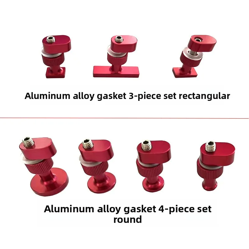 7 Pcs Red Aluminum Alloy Gasket Strip Pit Hail Pit Gasket Cold Glue Buckle Puller For Car Dent Repair Tool 6 7 Pcs Red Aluminum Alloy Gasket Strip Pit Hail Pit Gasket Cold Glue Buckle Puller For Car Dent Repair Tool 6