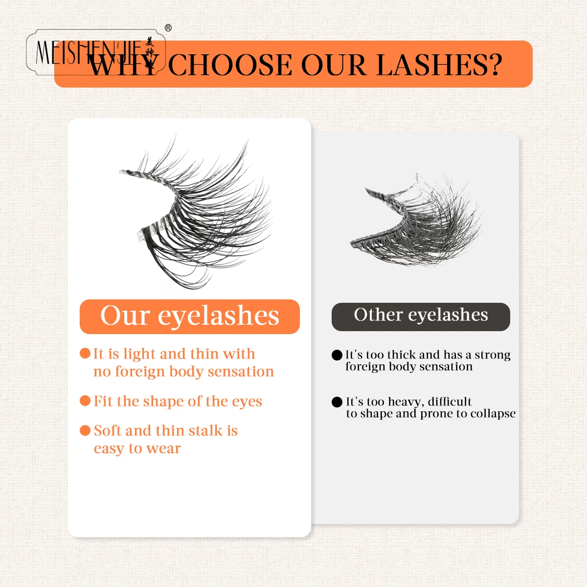 MEISHENJIE 3/7Pairs 3D Nerz Halb Katze Falsche Wimpern Natürliche Lange Wispy Wimpern Make-Up-Tool Weiche Faux Cils maquillaje Cílios