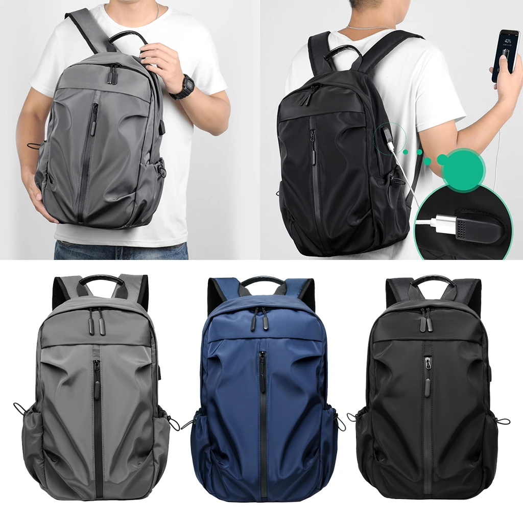 s Reise-Laptop-Rucksack, wasserabweisende Tasche mit USB-Aufladung, 4/15,6 Zoll Computer-Business-Rucksack, lässiger Wander-Tagesrucksack