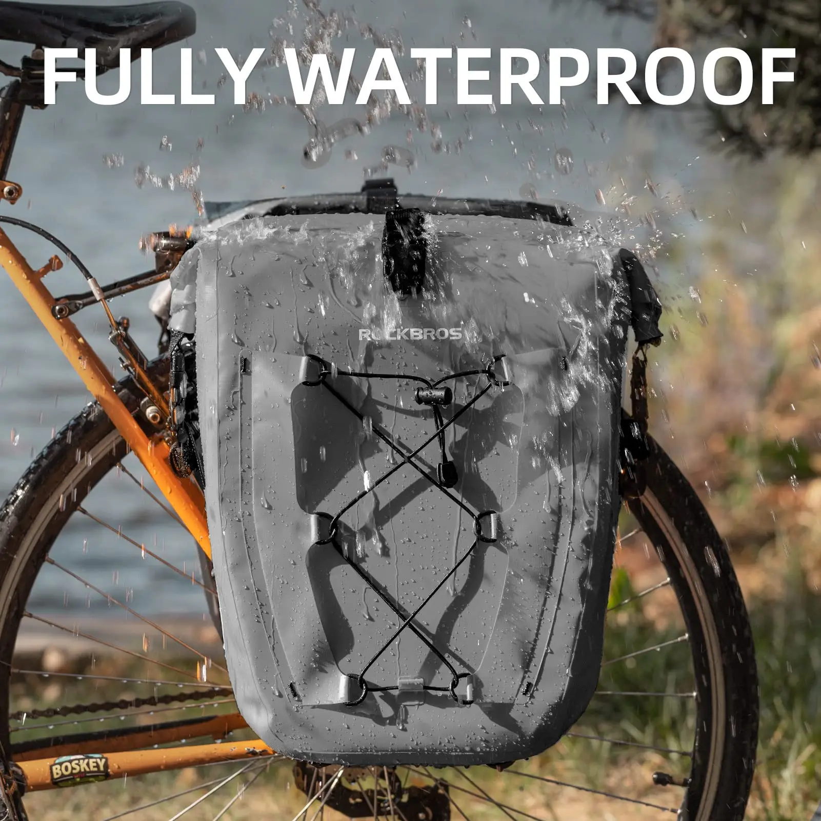 

Bike Panniers Waterproof Bike Rear Rack Bag Max 30L Large Capacity Bike Rear Panniers for Cycling Traveling Commuting