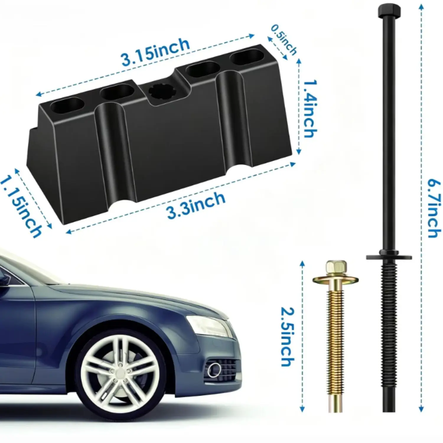 Battery Hold Down Clamp Bracket Kit 00588 For Expedition F-150 Fusion Mustang Aviator And More Models view 5