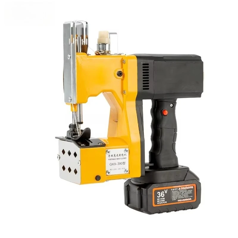 GK9-390 Lithium Battery Portable Handle Bag Closer Machine Sewing Machine Rice Bag Packaging Machine
