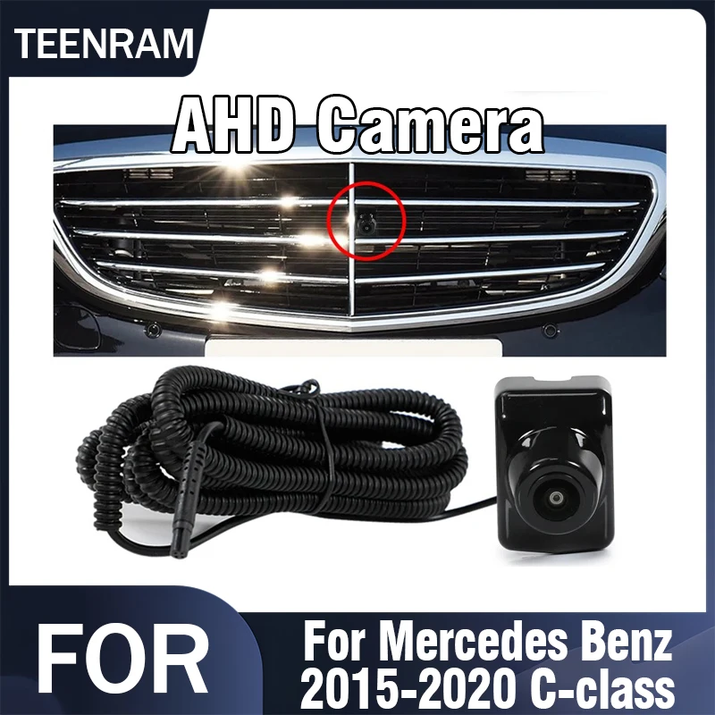 TEENRAM AHD 150° Car Front View Camera for Mercedes Benz 2015/2016/2017/2018/2019/2020 C-class Night Vision Fisheye Waterproof