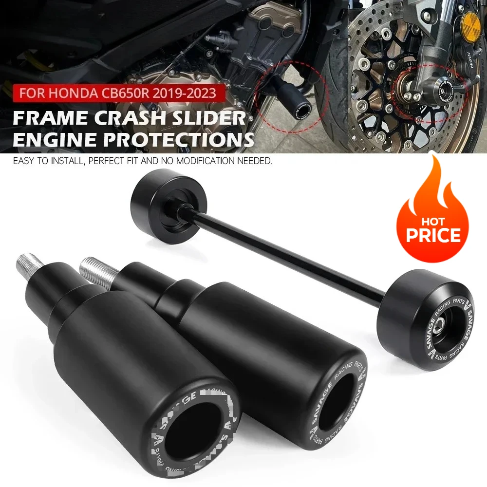 

For HONDA CB650R Frame Slider Crash Protector CB 650R 650 R 2019-2025 Motorcycle Fork Axle Slider Engine Crash Pad Protection
