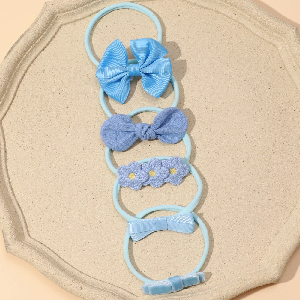 

Children Bands Sweet Girls High Ponytail Princess Solid Color Bow Hair Rope Elastic Hair Headdress Hair Accessories for Kids