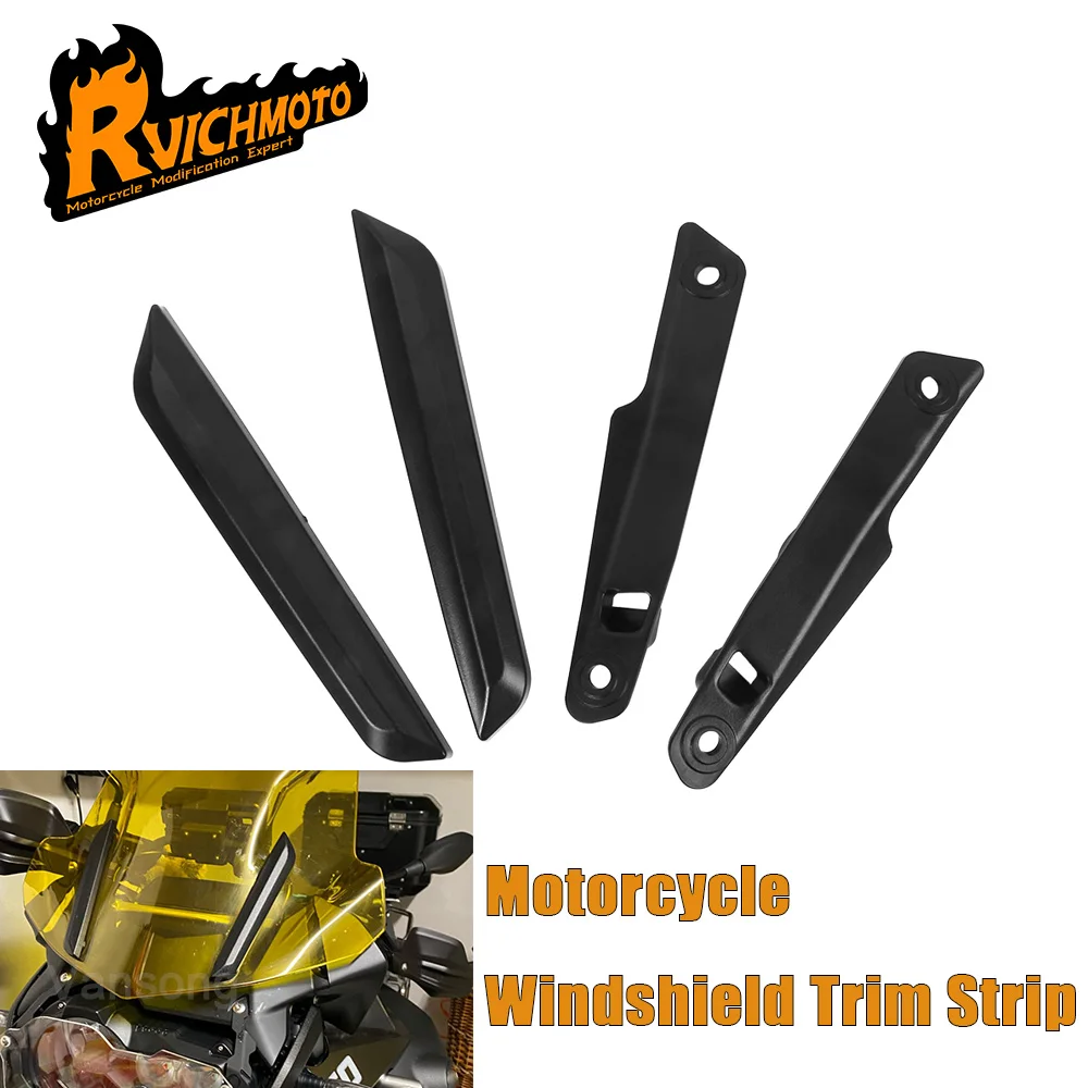 R1200GS ADV Motorcycle Windshield Trim Strip Bracket Kit WindScreen For BMW R1250GS Adventure R 1200 1250 GS R1200GSA 2013-2023