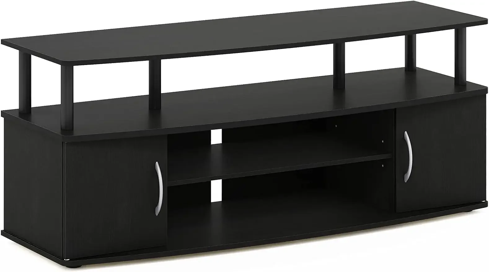 

NEW JAYA Large Entertainment Stand for TV Up To 55 Inch Blackwood Tv Stand Living Room Furniture USA