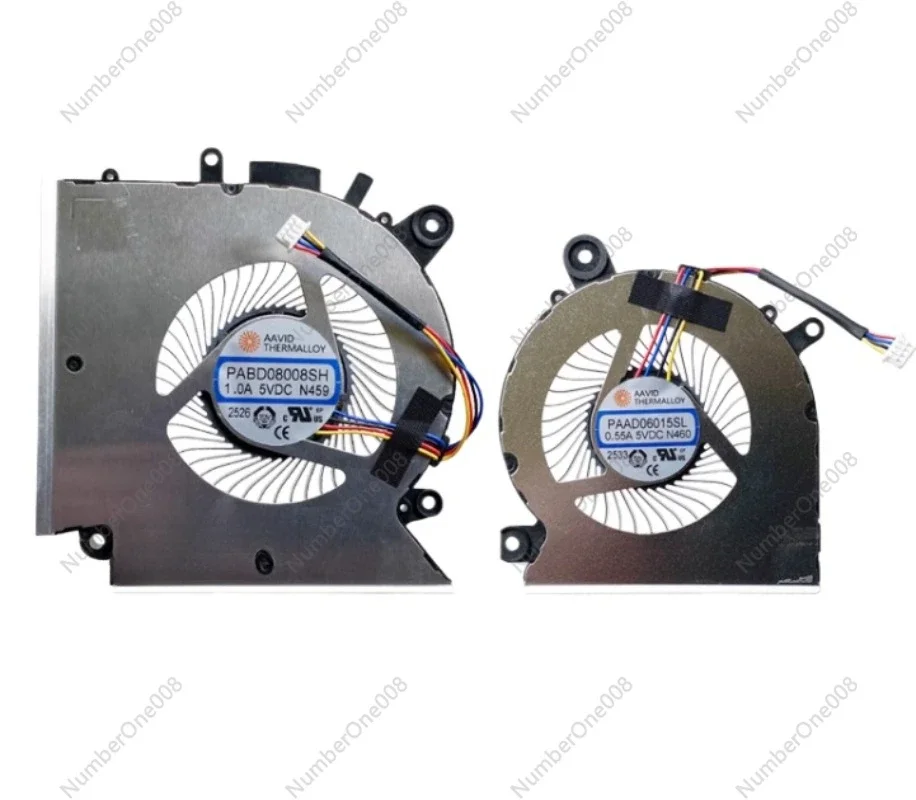 Replacement New Laptop CPU+GPU Cooling Fan for MSI Katana GF76 Pulse GL76 MS-17L1 GF66 11UC Pulse GL66 11UEK MS-1581 Series Fan