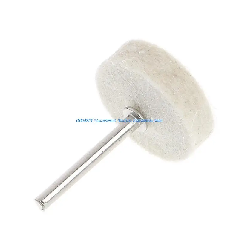 

367D 50 Pcs 13mm Wool Felt Polishing Buffing Wheel Grinding Pad + 4Pcs 3.15 mm Shank