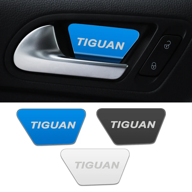 4 قطعة مقبض الباب زخرفة غطاء سيارة ل Volkswagen VW سيارة الداخلية جولف 7 باسات TiguanT-cross اكسسوارات السيارات تصفيف السيارة