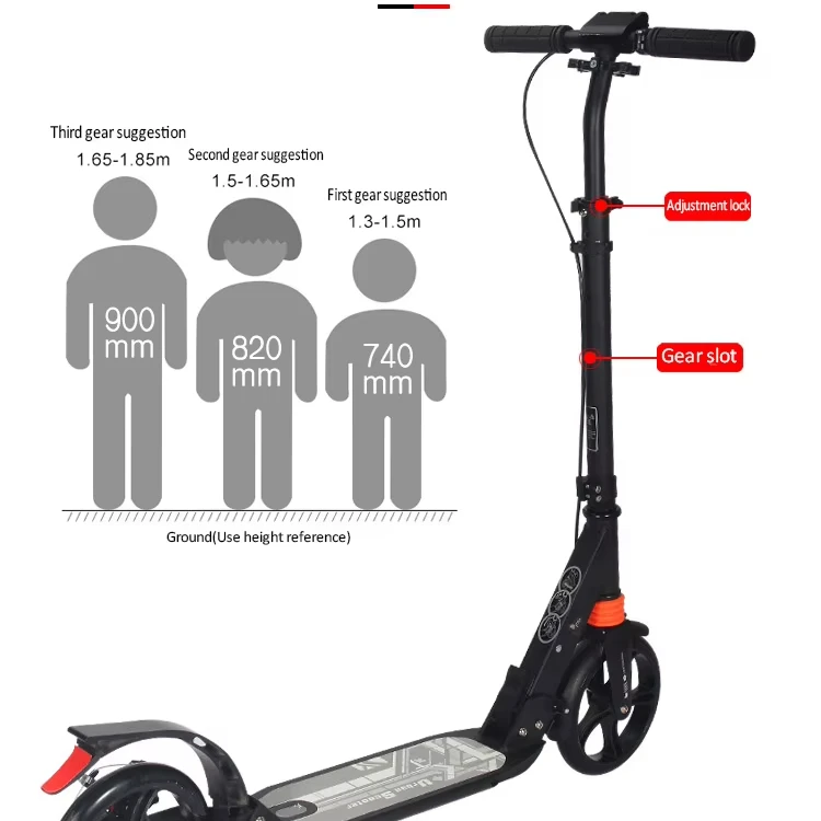 

STLF Hot Selling 2 Big Wheel Kick Scooter EN14619 Certified Folding Skateboard for Kids Outdoor Use electric scooter