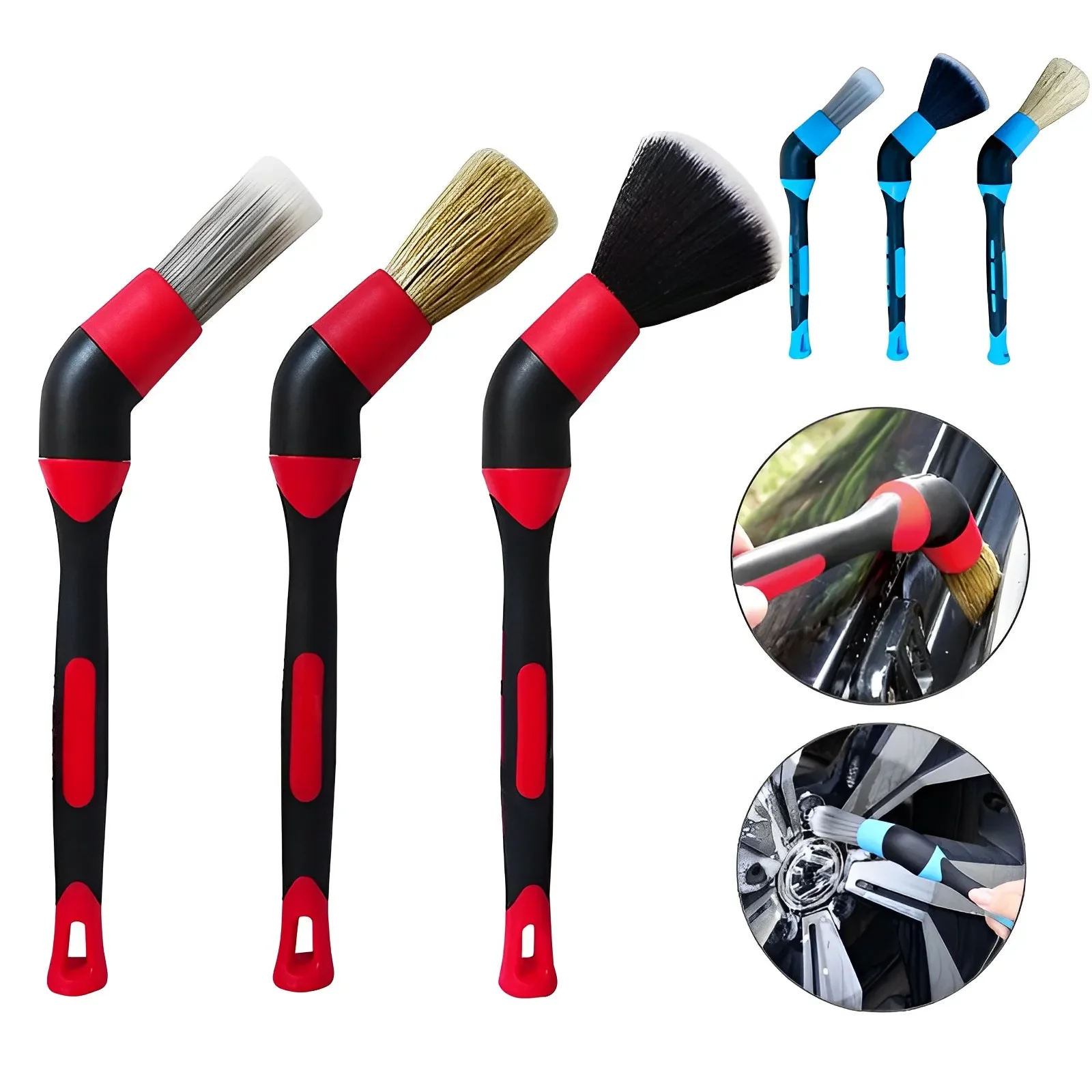 Car Interior Detail Cleaning Brush Car Washing Brush Elbow Sweeping Tool Air Outlet Wheel Rim Washing Brushes Car Cleaning Tools