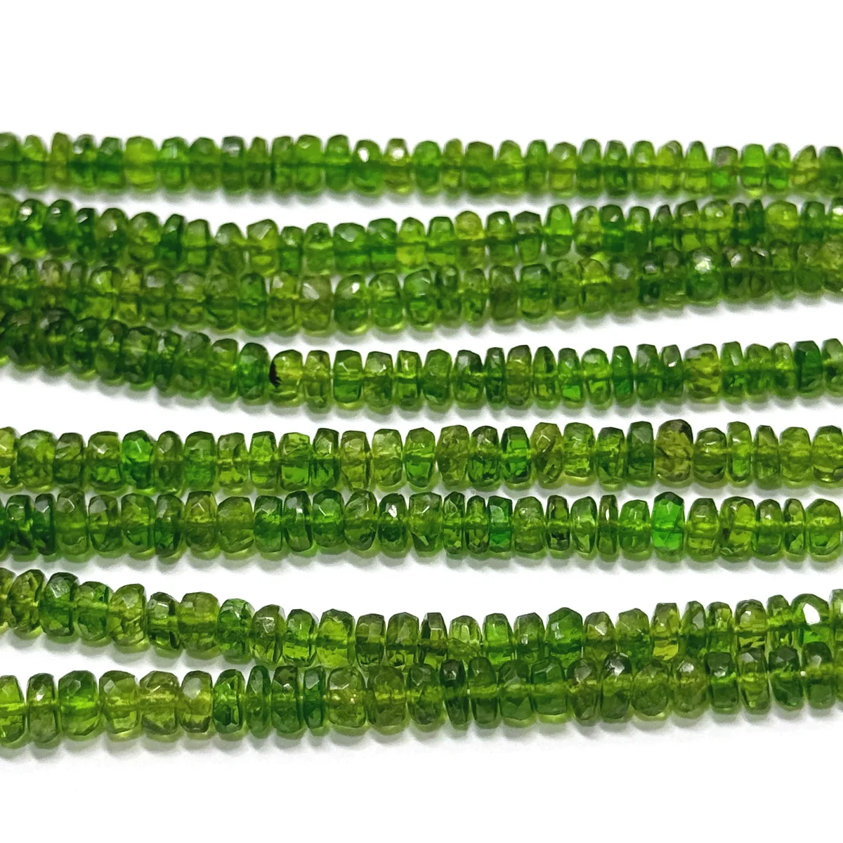 Wholesale Natural 1.5-2 * 3-5mm 5A Diopside Faceted Rondelle Loose Beads For Jewelry Making DIY Bracelets Necklace Gift