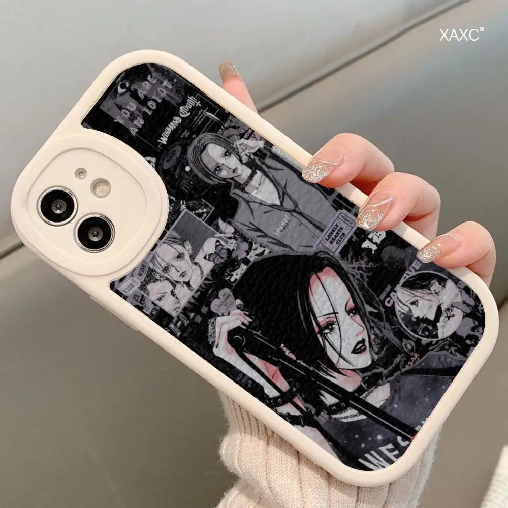 Nana Osaki Anime Phone Case For Iphone15 Pro Max 14 Plus 11 13 12 Mini X Xr Xs 7 8 Puls Lambskin Silicone Covers