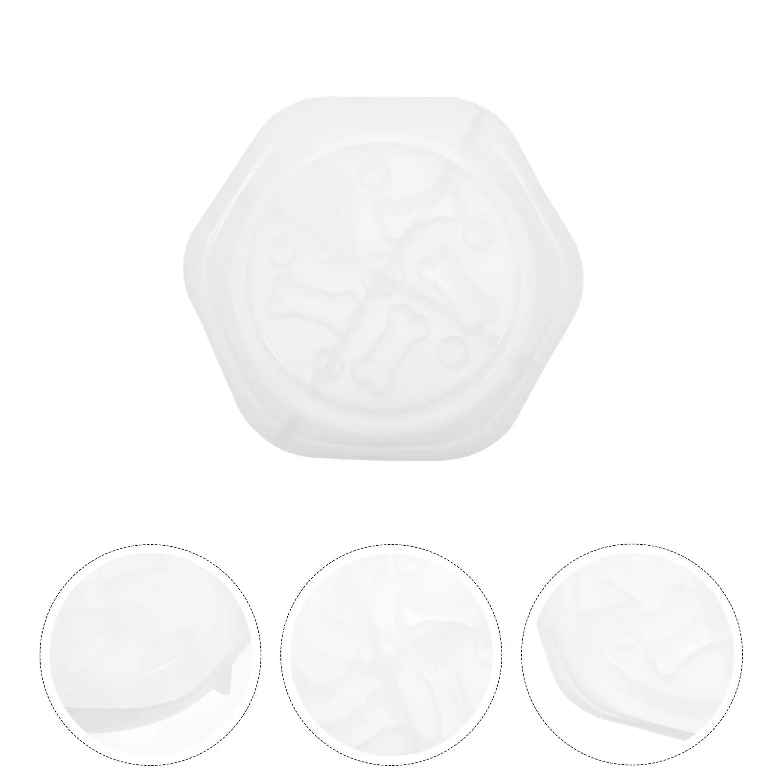 

Silicone Pet Bowl Mold Flexible Reusable DIY Creative Relief Pattern Design High-Quality Easy Clean Long Service Life