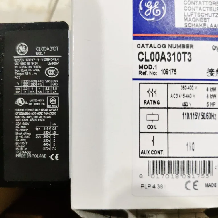 GE CL00A310T3 CL00 110-115VAC