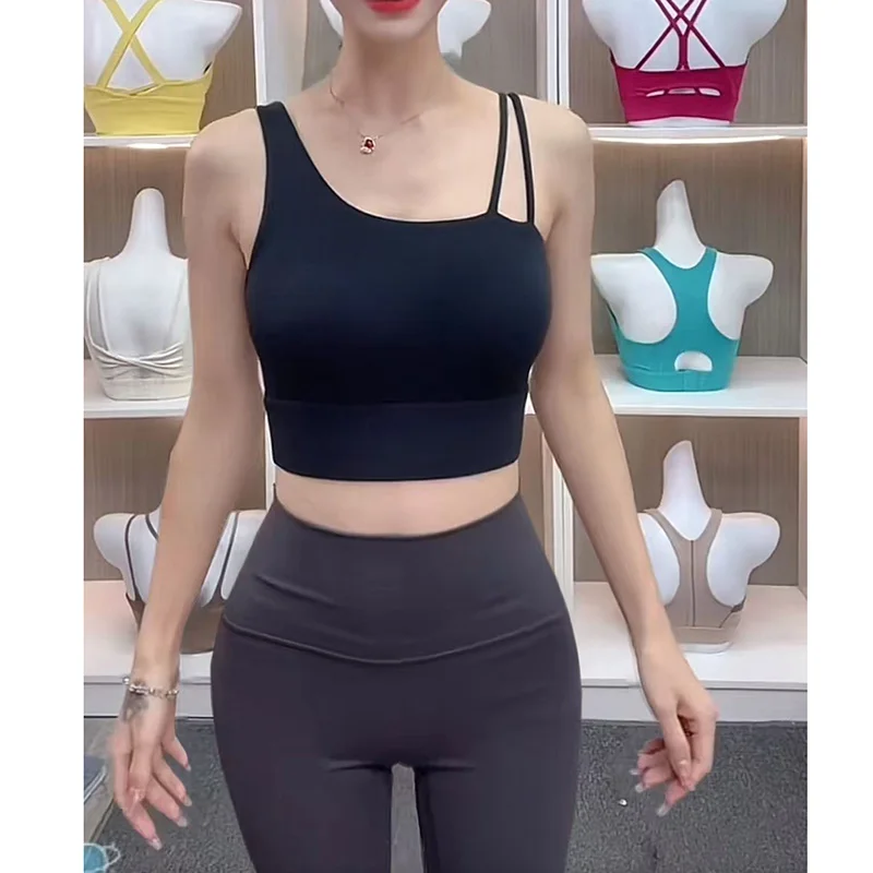 

Женский спортивный жилет для бега на одной чашке, сексуальный бюстгальтер для фитнеса для пилатеса, йоги, тренировки на открытом воздухе, красивый дизайн спины, летняя одежда для фитнеса