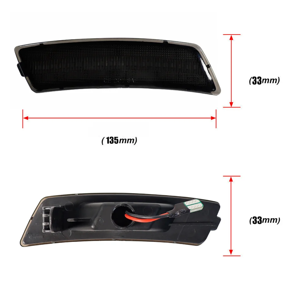 White / Amber LED Car Front Side Marker Indicator Lights For VW Volkswagen Beetle 2012-2019 & Tiguan 2018-up Turn Signal Light - view 3