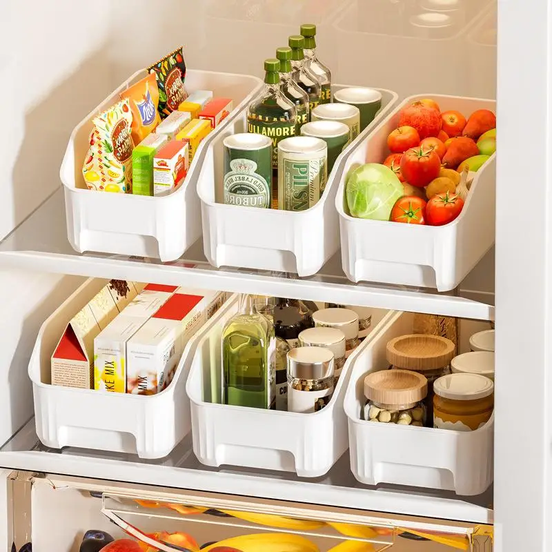 caixa-organizadora-de-cozinha-para-geladeira-cesto-de-frutas-e-vegetais-material-plastico-simples-para-organizacao-domestica