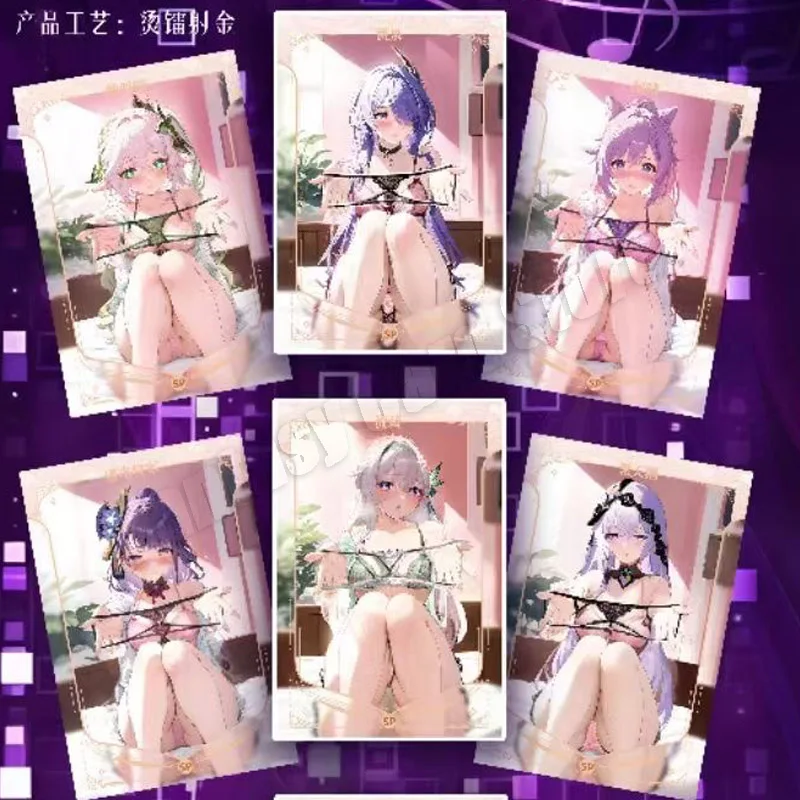 새로운 스타일 ACG 여신 이야기 Waifu 카드 섹시한 벌거 벗은 A5 컬렉션 카드 큰 엉덩이 비키니 메이든 블라인드 박스 선물