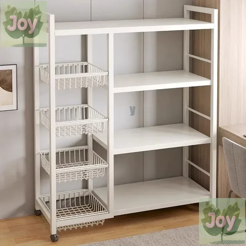 

Kitchen Microwave Oven Shelf Floor to Floor Multi-layer Vegetable Storage Rack Household Multifunctional Oven Snack Storage Rack