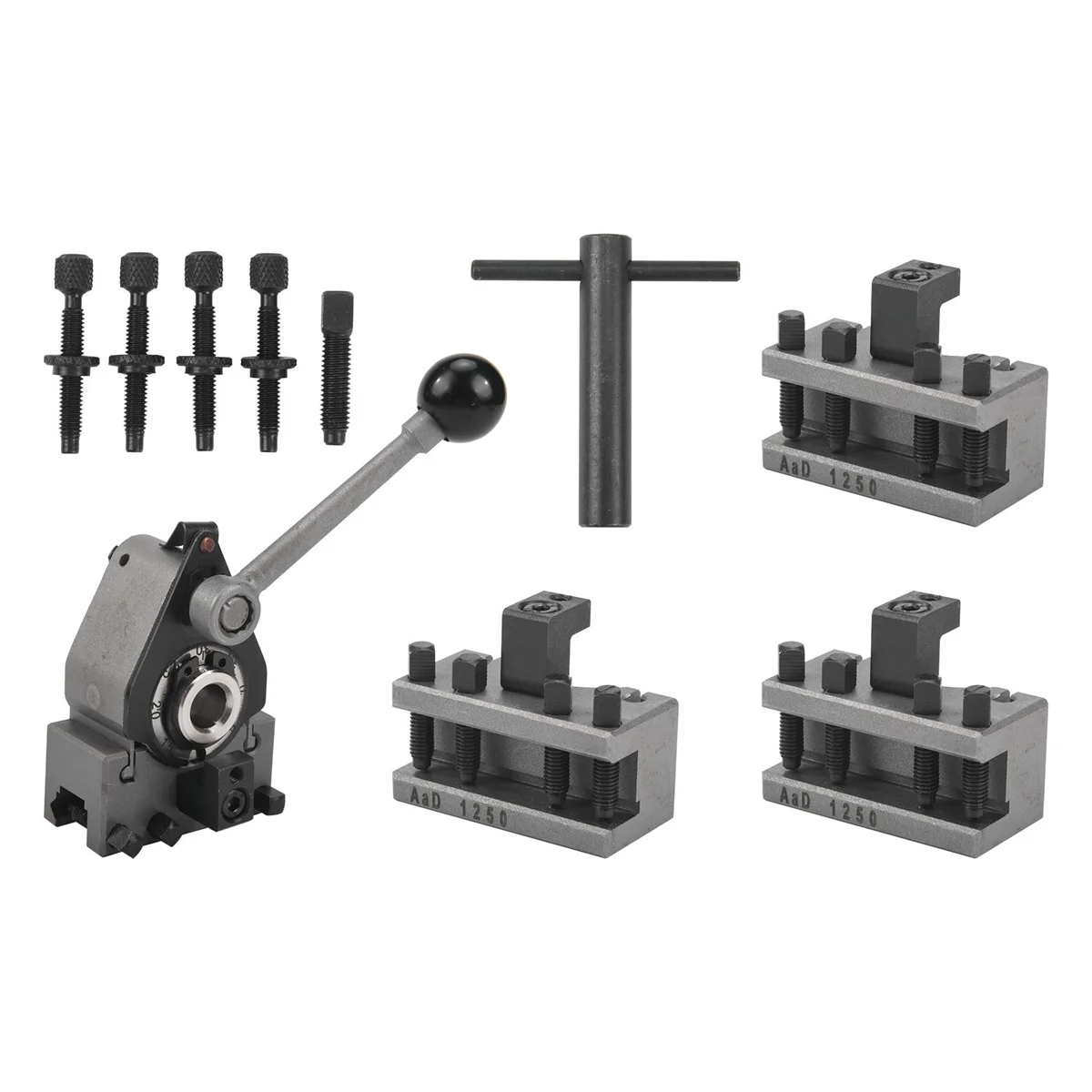 

Lathe Quick Change Tool Post Set WM210V&WM180V&0618 12X12mm Tool Rest for Swing Over Bed 120-220mm