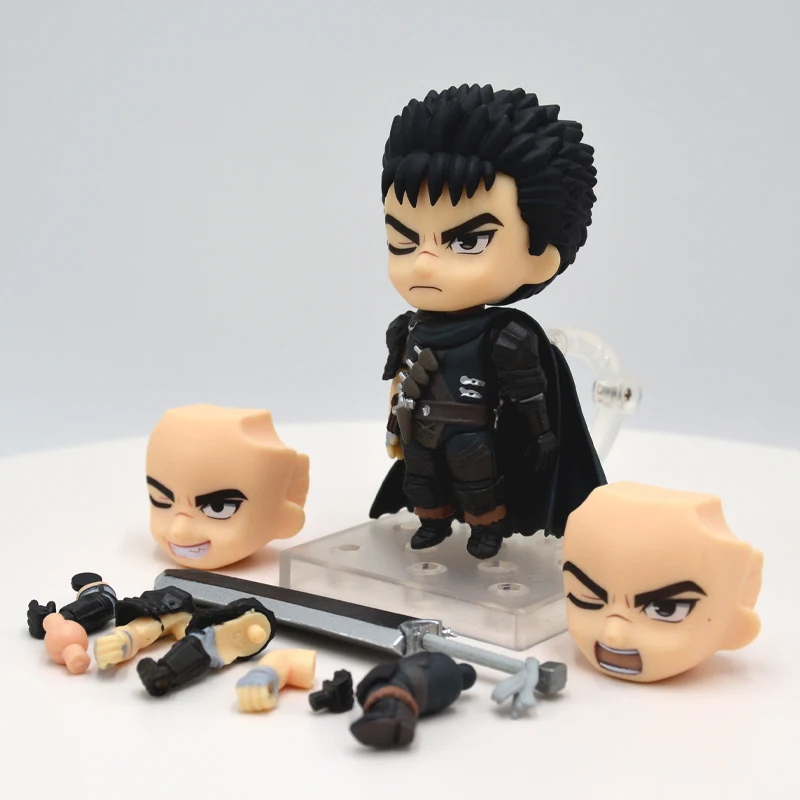 10cm #2134 Berserk Guts Anime Figure Berserk Guts L Action Figure Berserk Black Swordsman Figurine Collectible Model Toys Gifts