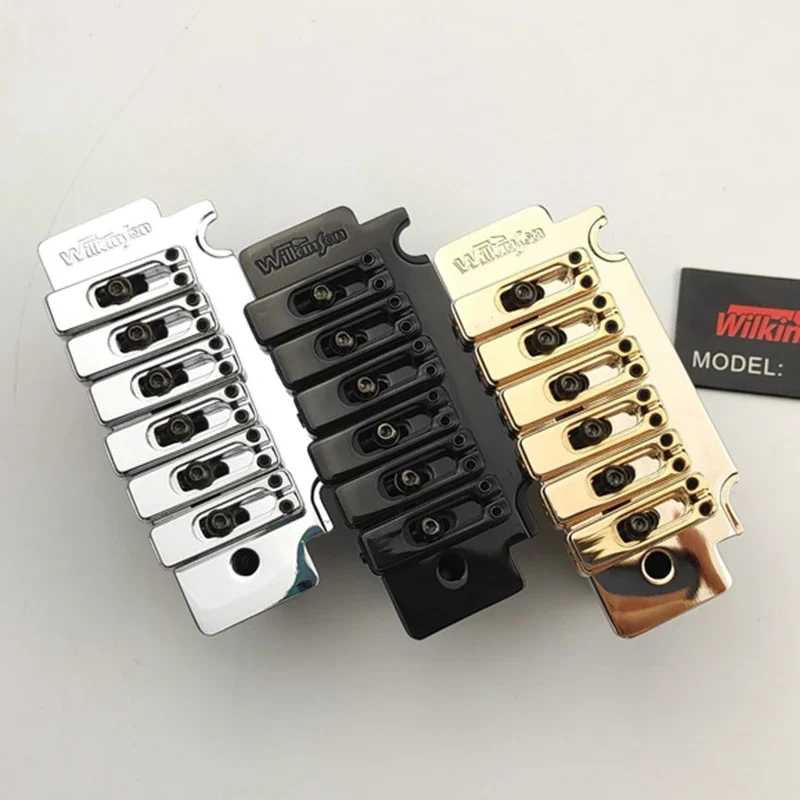 

New Wilkinson WVS50K Guita Tremolo Bridge With matching Satin Saddles in Black, Gold or Chrome From Korea