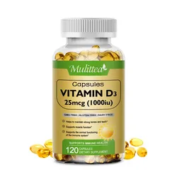 MUTSWEET Vitamin D Capsules Calcium Absorb Teeth&Bone Immune Nerve Health Muscle Stamina Energy Level Nutrition Diet Supplement