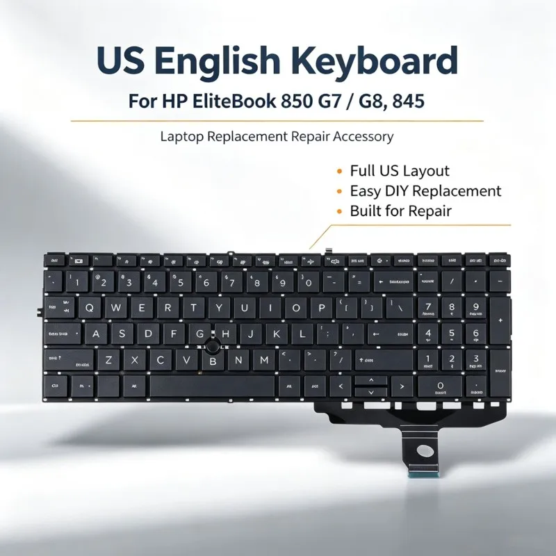 AY14 -US English Keyboard For HP Elitebook 850 G7, G8, 845 Replacement Repair Accessories ,DIY Keyboard Parts For HP