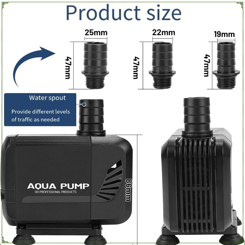 AC110V 15W~85W  Aquarium Water System Dual-purpose Small Aquatic Micro-pump for Circulation To Draw Water Aquarium Suction Pump