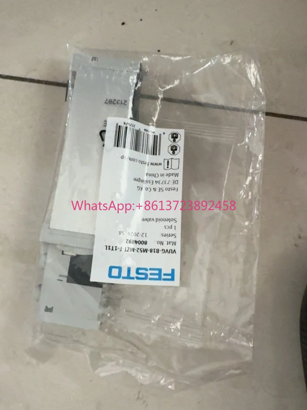 FESTO solenoid valve VUVG-B18-M52-MZT-F-1T1L