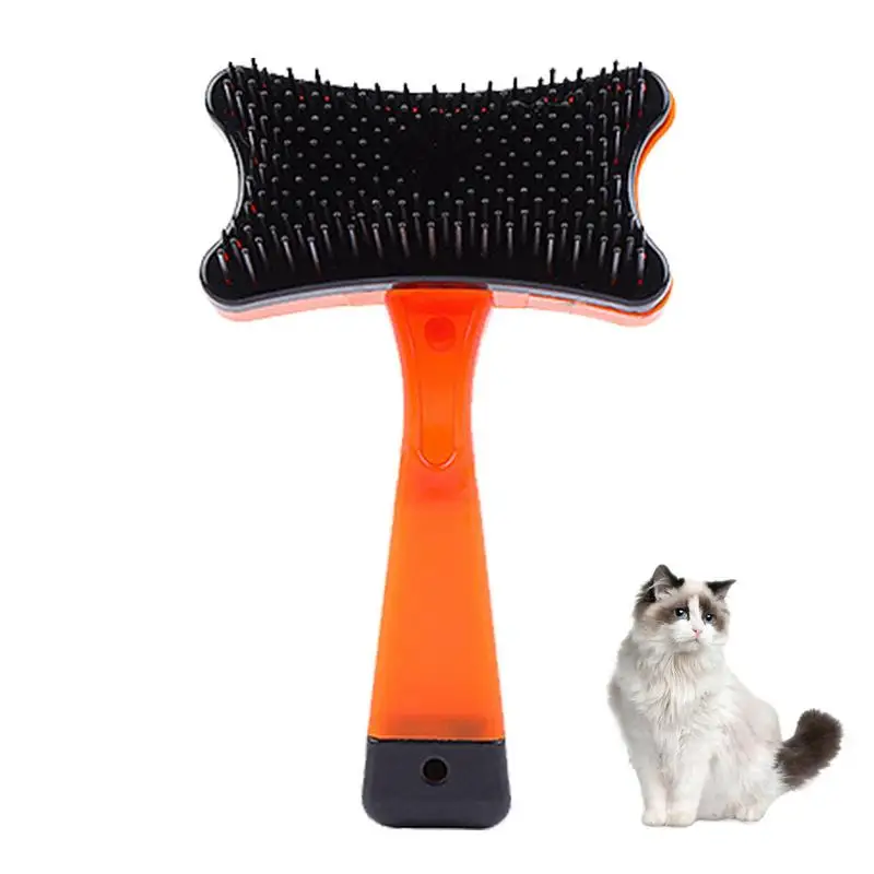 

Slicker Brush for Dogs Cats Self Cleaning Hair Remover Dog Cat Brushes for Shedding and Grooming with One Buttom Hair Release