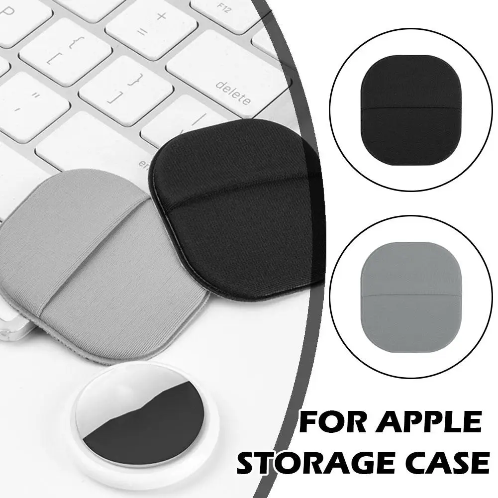 For Apple Self-adhesive Back Adhesive Storage Case Case Anti-loss Storage Device Anti-lost Material Lycra Knitted St D2K6