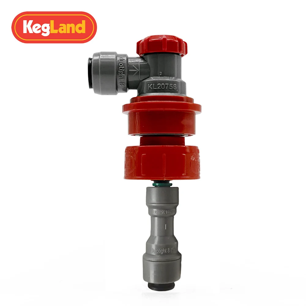 KegLand Plastic Quick Connector Kits with Ball Lock (gas ) 6.35/8mm/9.5mm Fitting Adaptor Beer Home Brewing