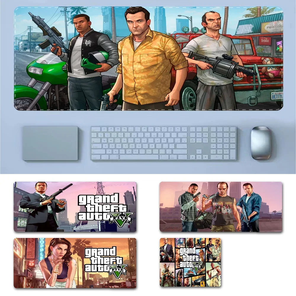 GTA Grand Theft Auto 5 Funny Beautiful Anime Mouse pad Mat Size for Kawaii Desk Teen Girls for Bedroom