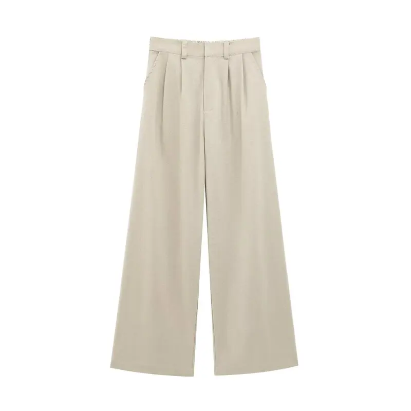 

Spring 2025 Women's Faion oulder Pad Vest Tank Top And Pants Set Turn-down Collar Svel New Arrival