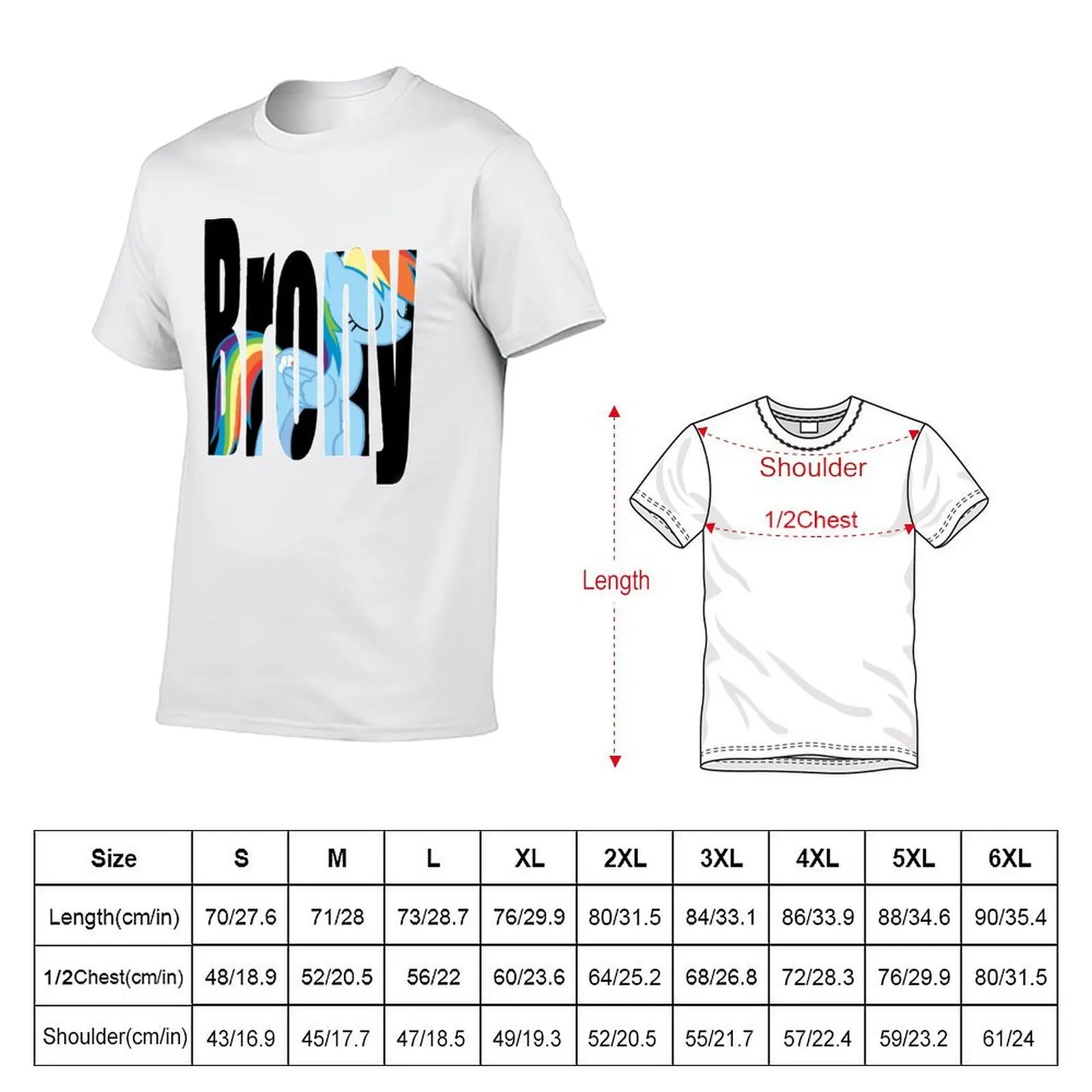Brony T-Shirt t shirt man cotton graphic t shirts for man T-Shirt view 5